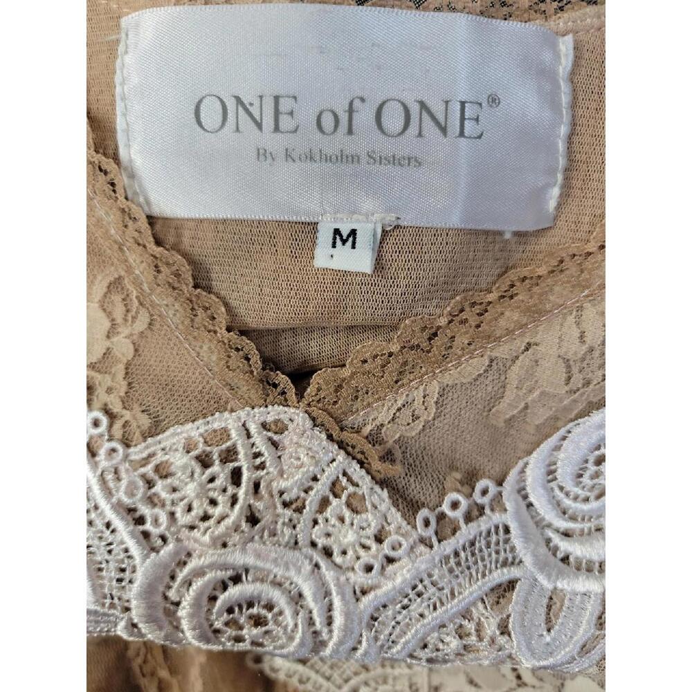 ONE OF ONE Kokholm Sisters Women's Size M Luxurious Lace Brown babydoll #B - Picture 10 of 11